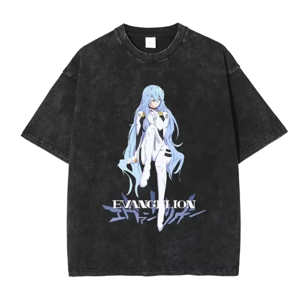 Streetwear Brand Clothing - Męskie koszulki oversize Odzież EVA Anime