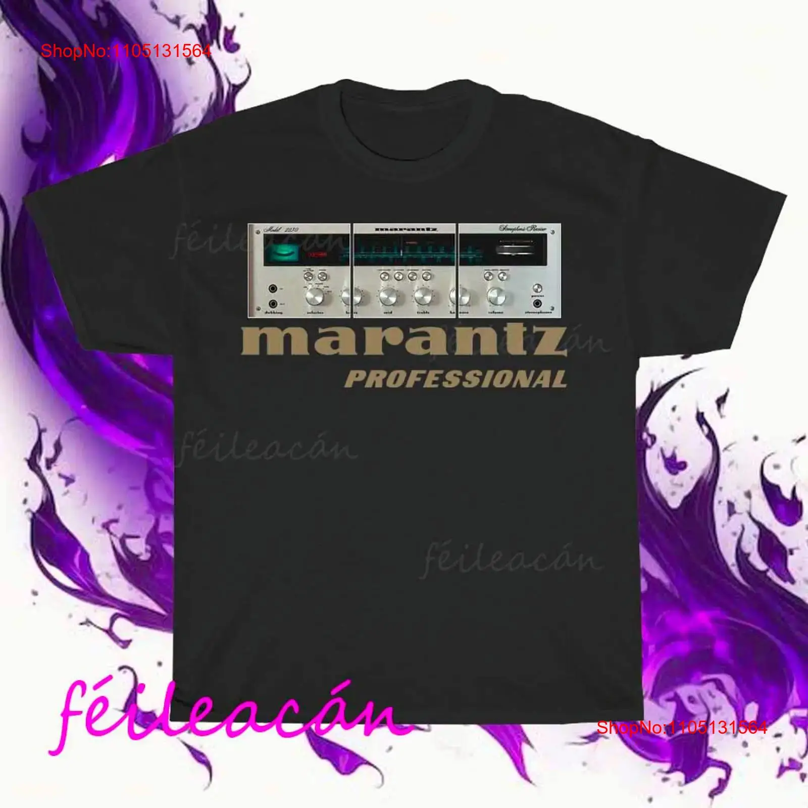 Streetwear Brand Clothing - Nowa koszulka Marantz z logo wzmacniacza,