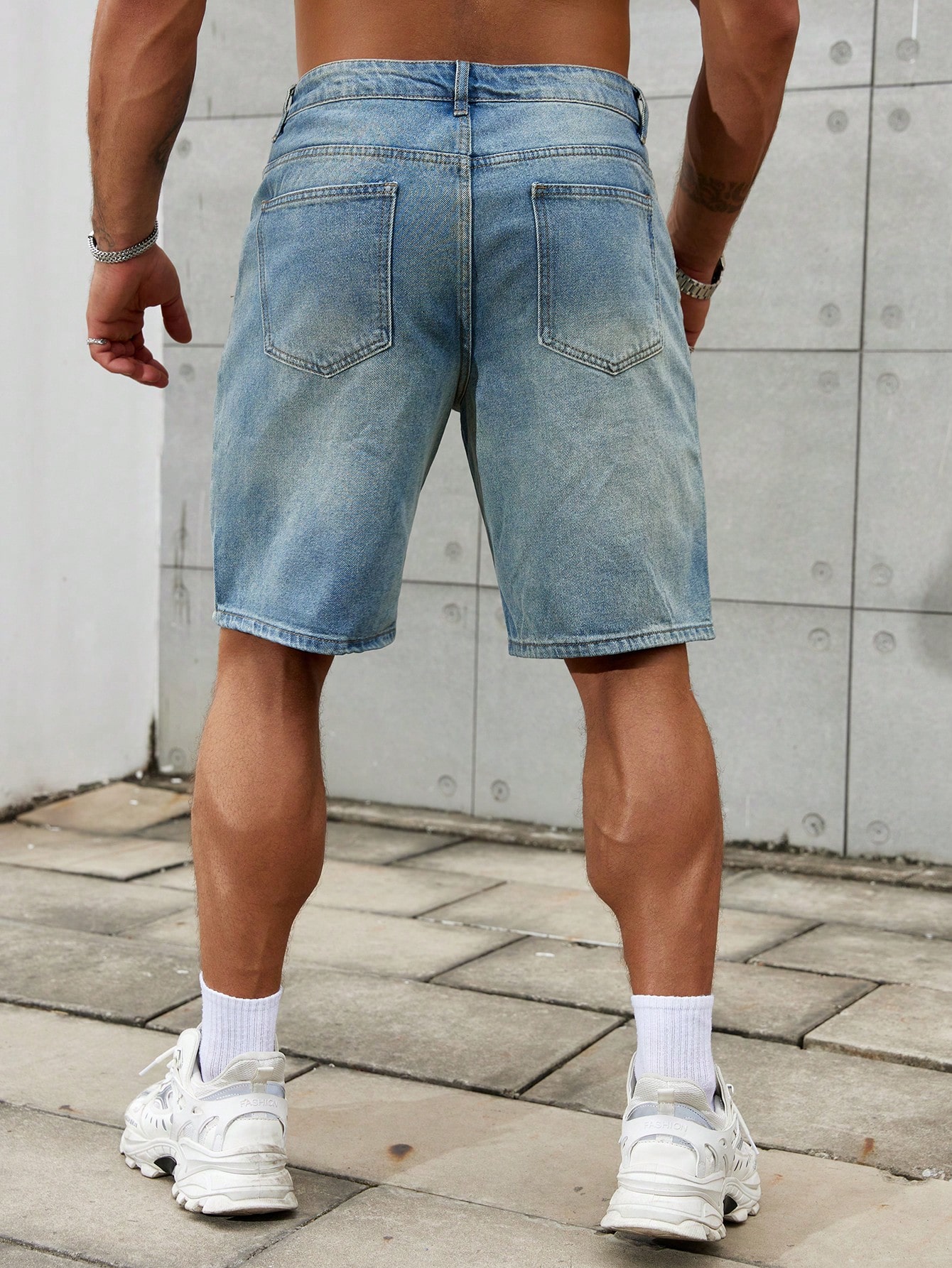 Nowa moda męska podarta krótka – Streetwear Brand Clothing recenzja i cena